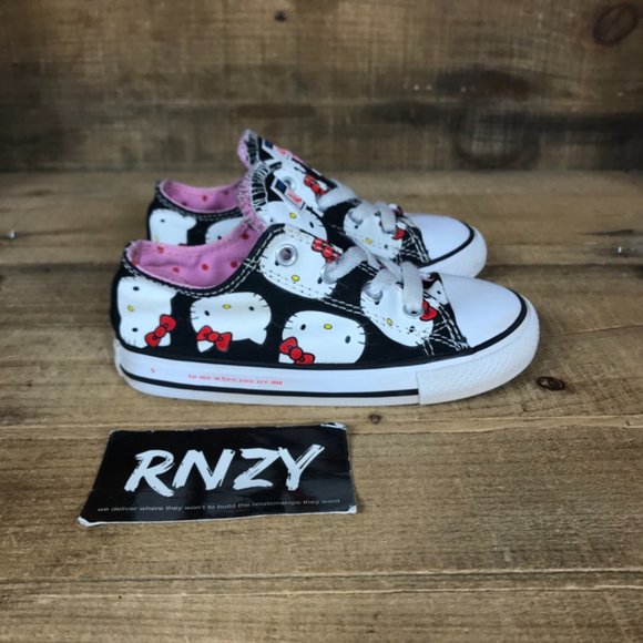 Converse Other - Converse Hello Kitty Chuck Taylor Black White Shoe